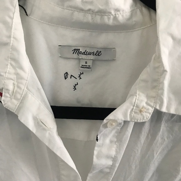 {Madewell}: Cotton Button Down Shirt / Faces / S - Picture 2 of 4